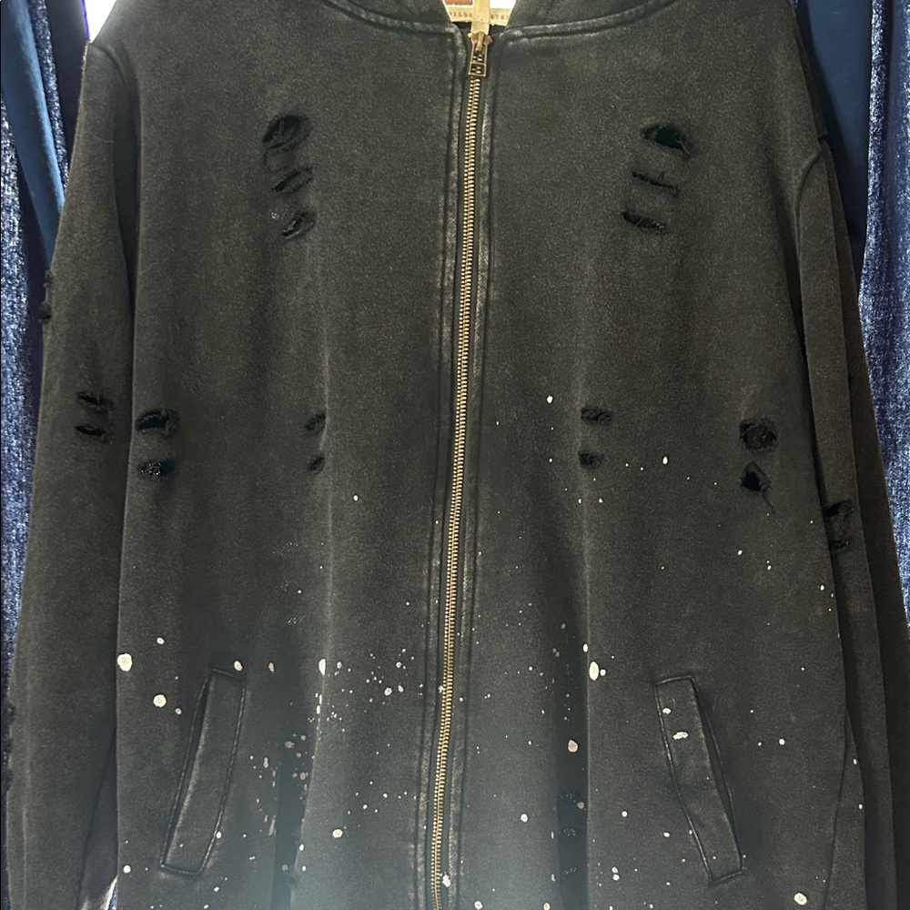 Gilded Intent Black Textured Jacket